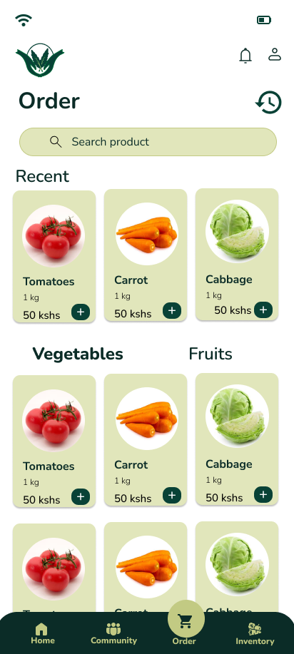 Products catalog